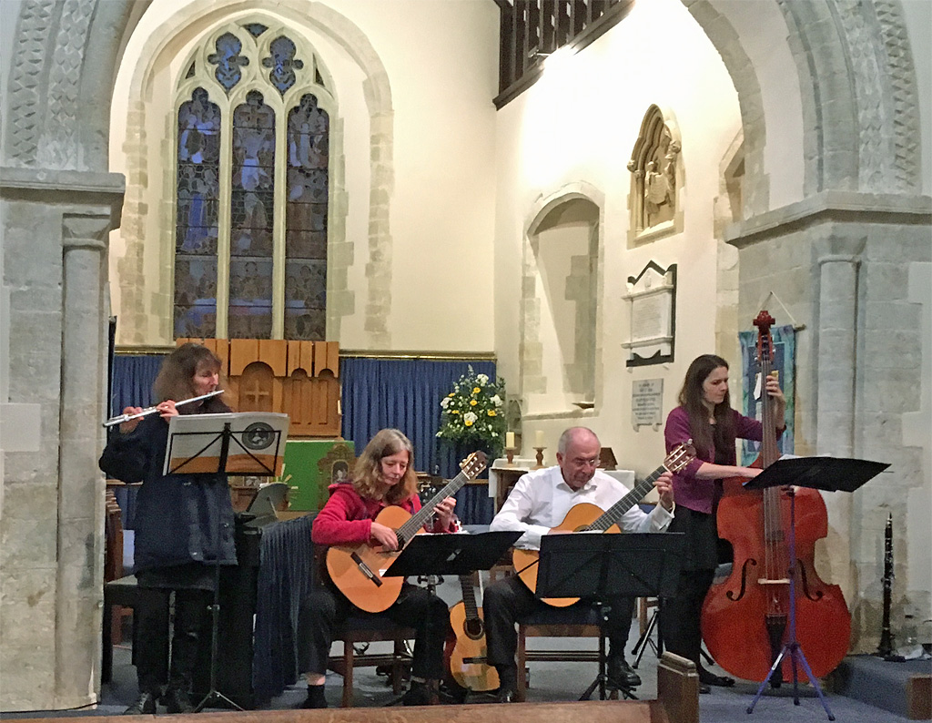 fusion performing in St Thomas Bedhampton - October 2018