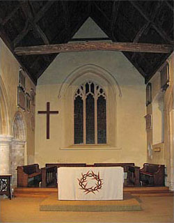 Interior of All Saints Catherington