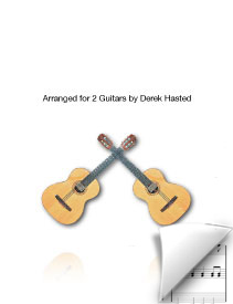 Dream Of Olwen for 2 advanced intermediate guitars arr. Derek Hasted