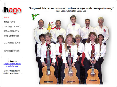 HAGO Website 2001