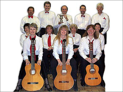 The hago team that won first prize at Portsmouth Music Festival