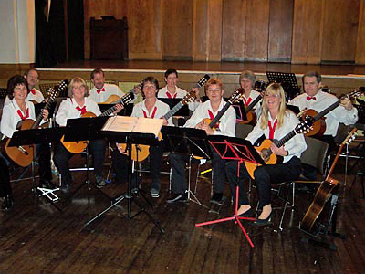 picture of hago at the Guitar Orchestra Competition, Conway Hall