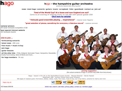 Guitar Website 2005