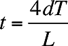 Displacement formula