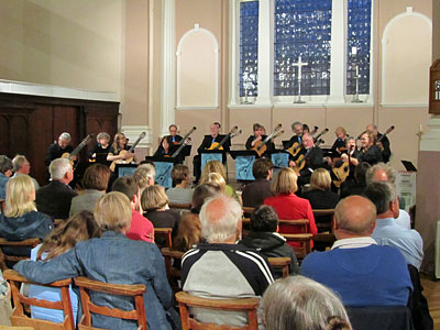 Cambridge Guitar Orchestra in concert in Portsmouth