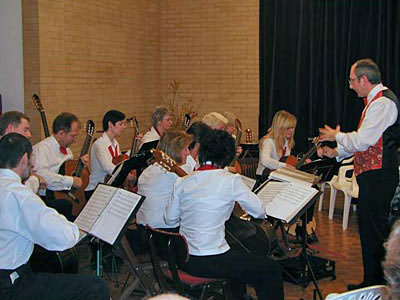 Hampshire Guitar Orchestra play at West Sussex Guitar Club in 2003