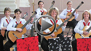 Hampshire Guitar Orchestra playing John Lennon's Woman