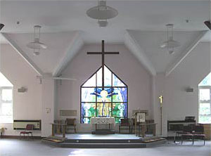 Interior of Four Marks Church