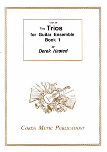 Tiny Trios book 1 - for 3 guitars by Derek Hasted