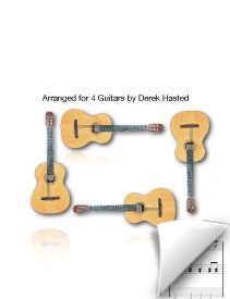 Obladi Oblada by The Beatles arr. for 4 guitars/large ensemble by Derek Hasted
